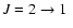 $\hbox{$J=2\rightarrow 1$ }$