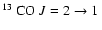 $\hbox{${}^{13}$ CO}~\hbox{$J=2\rightarrow 1$ }$