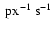${\rm ~px^{-1}~s^{-1}}$