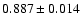 $0.887 \pm0.014$