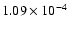 $1.09\times10^{-4}$