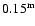 $0.15^{\rm m}$