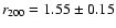 $r_{200}=1.55\pm0.15$