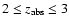 $2\le z_{\rm abs}\le 3$