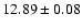 $12.89\pm0.08$