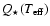 $Q_{\star}(T_{\rm eff})$