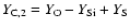 $Y_{\rm C,2}=Y_{\rm O} - Y_{\rm Si}+Y_{\rm S}$