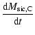 $\displaystyle %
\displaystyle\frac{{\rm d}{M}_{\rm sic,C}}{{\rm d}t}$