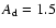 $A_{\rm d}=1.5$