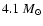 $4.1~M_{\odot}$