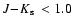 $\mbox{$J\!-\!K_{\rm s}$ }<1.0$