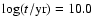 $\log(t/{\rm yr})=10.0$