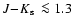 $\mbox{$J\!-\!K_{\rm s}$ }\la1.3$