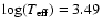 $\log(T_{\rm
eff})=3.49$