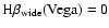 ${\rm H}\beta_{\rm wide}{\rm
(Vega)}=0$
