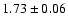 $1.73\pm0.06$