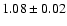 $1.08\pm0.02$