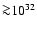 ${\ga}10^{32}$