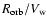$R_{\rm orb}/V_{\rm w}$
