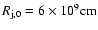 $R_{\rm j,0}=6\times 10^{9} \rm {cm}$