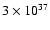 $3\times 10^{37}$