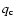 $q_{\rm c}$