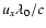 $u_x\lambda_0/c$