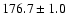 $176.7\pm1.0$