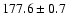 $177.6\pm0.7$