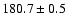 $180.7\pm0.5$