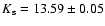 $K_{\rm
s}=13.59\pm 0.05$