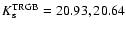 $K_{\rm s}^{\rm TRGB}=20.93,20.64$