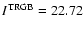 $I^{{\rm TRGB}}=22.72$