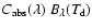 $C_{\rm abs}(\lambda)~B_{\lambda}(T_{\rm d})$