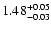 $\rm 1.48^{+0.05}_{-0.03}$
