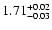 $\rm 1.71^{+0.02}_{-0.03}$