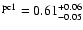 $^{\rm pc1} = 0.61^{+0.06}_{-0.05}$