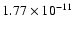 $1.77 \times 10^{-11}$