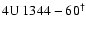 $\rm 4U~1344-60^{\dag }$