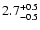 $\rm 2.7^{+0.5}_{-0.5}$