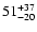 $\rm 51^{+37}_{-20}$