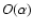 $O(\alpha)$