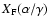 $X_{\rm F}(\alpha / \gamma)$