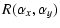 $\displaystyle %
R(\alpha_x,\alpha_y)$