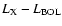 $L_{\rm X}-L_{\rm BOL}$