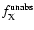 $f_{\rm X}^{\rm unabs}$