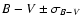 $B-V \pm\sigma_{B-V}$