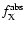 $f_{\rm X}^{\rm abs}$