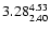 $\rm 3.28_{2.40}^{4.53}$