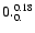 $\rm0._{0.}^{0.18}$